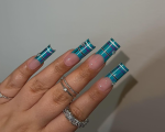 Turquoise Plaid Glam