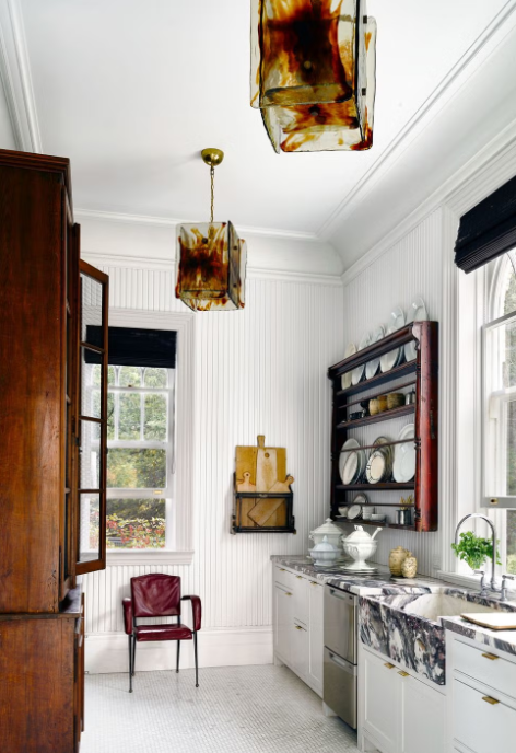 White Sculptural Kitchen