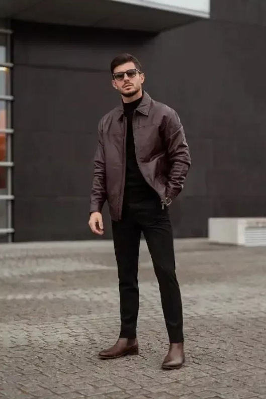 Fall Fashion Trends For Men Ideas For Autumn 2024 Classic, Retro, And Trendy Styles Leather Jacket Outfit Men Winter Outfits Men Mens Casual Outfits Summer Chelsea Boots Outfit