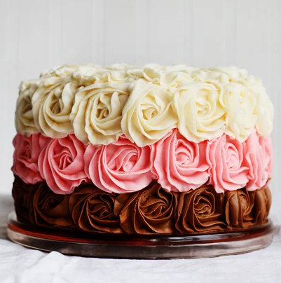 Neapolitan Rose Cake Rose Cake Recipes Strawberry Cake Recipes Cake Recipes Cake Flavors Eat Dessert Cake Recipes From Scratch