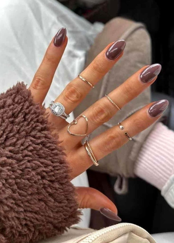 Stunning Fall Nail Designs For 2024 Fall Nail Trends Burundy Nails Nail Designs Fall Weddding Nails Burgundy Nail Designs Bride Nails