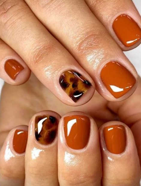 Top Short Fall Nails Trends To Try In 2024 Fall Toe Nails Orange Nail Designs Fall Gel Nails Orange Nails Nails Fall Nail Colors