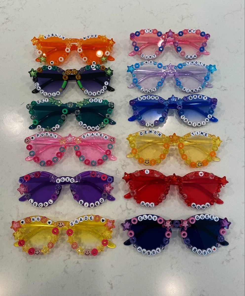 Cool Sunglasses Fun Sunglasses Beaded Sunglasses Craft