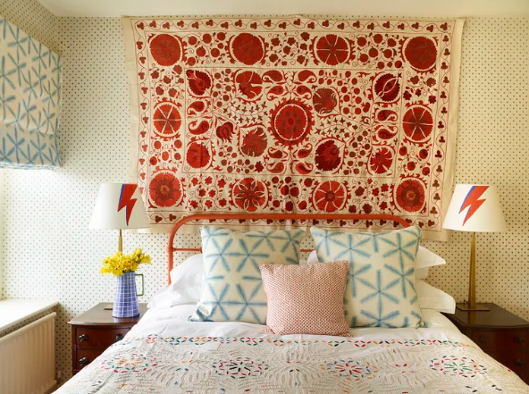 Create A Focal Point With A Fabric Wall Hanging