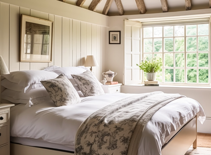 Vintage Bedroom Ideas With Wall Panelling