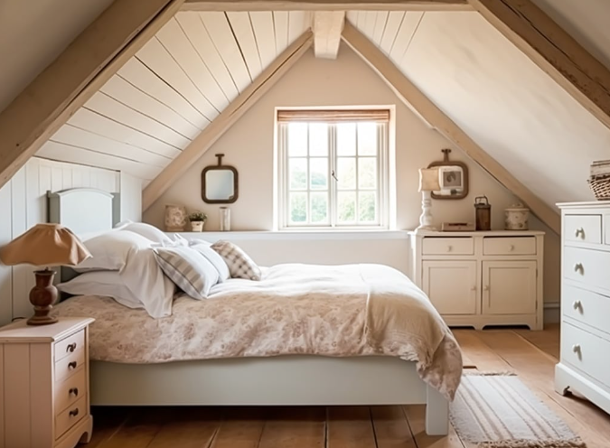 Vintage White Bedroom