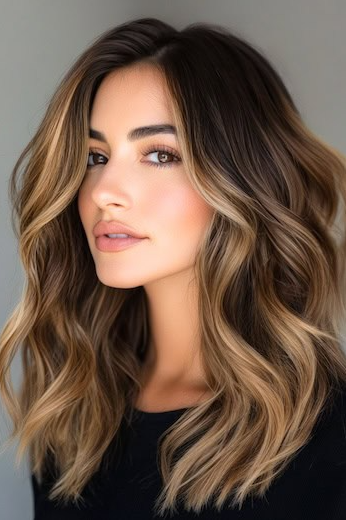 Smoky Bronde Tousled Waves