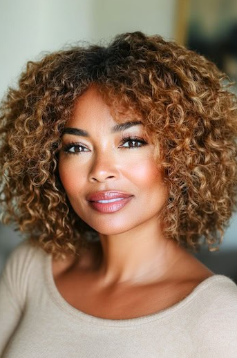 Spiced Maple Layered Cropped Curls