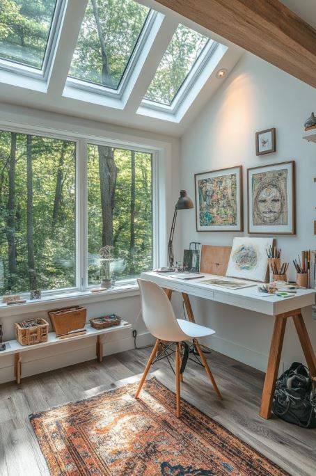 Artistic Modern Cabin Art Studio