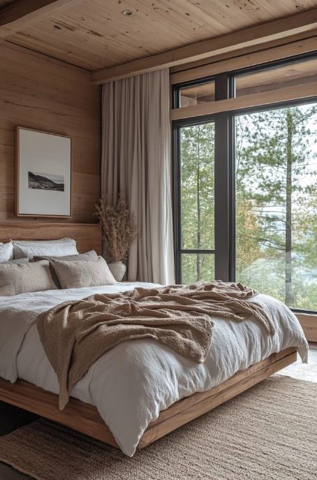 Contemporary Cabin Bedroom Retreat