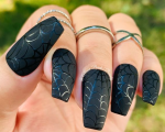 Reusable Spider Web Press on Nails