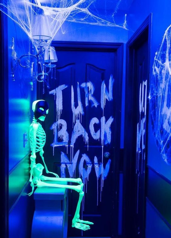 Halloween Decorations With 10 Easy DIY Black Light Halloween Decorations