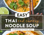 Soup Recipes With THAI RED CURRY NOODLE SOUP