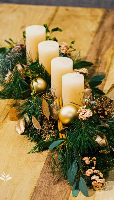Centre De Table Noel With Tutoriel décoration de Noël - Créer son centre de table avec des bougies