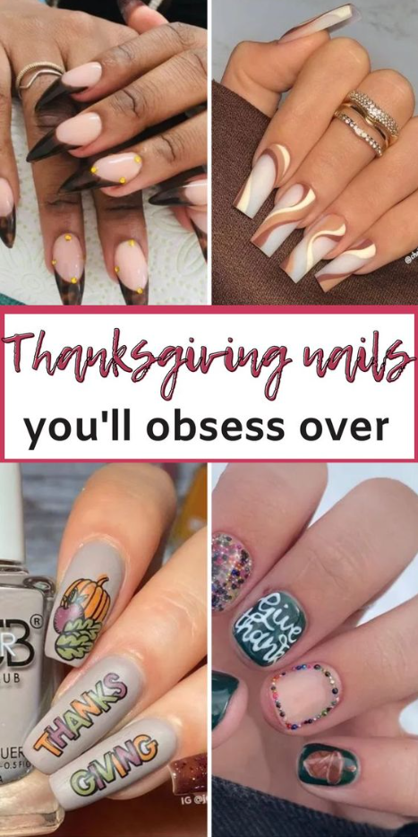 Nails Design Autumn With 20+ Simple Cute Nail Ideas For Thanksgiving 2021