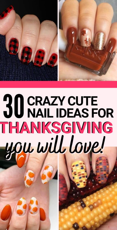 November Nails Fall With 30 LEGIT CUTE THANKSGIVING NAILS THAT ARE TASTIER THAN