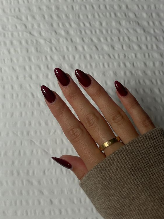 Simple Fall Nails With Acrylic Fall Nails 2022 Almond Shaped Simple And Classy Nails For Fall And