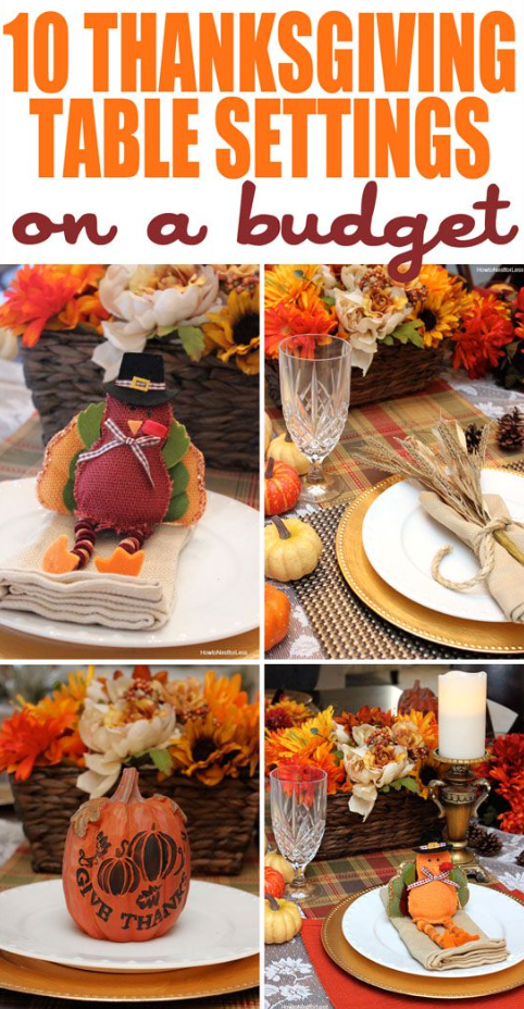 Thanksgiving Place Settings With Thanksgiving Table Setting Ideas