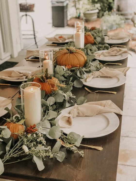 Thanksgiving Table Settings With Modern Fall Farmhouse Table Decor Inspiration