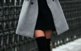 Winter Fashion With Trending Women's Thigh High Boots Outfit Ideas For Fall Or Winter 2022