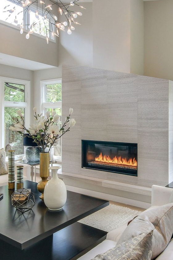 Modern Fireplace ( GORGEOUS LOOK ) Stylish Fireplace Design