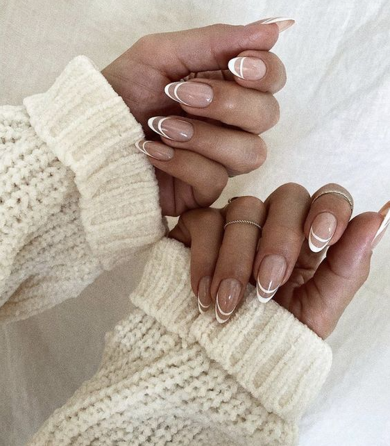 New Years Nails - Trendy Neutral Nail Designs