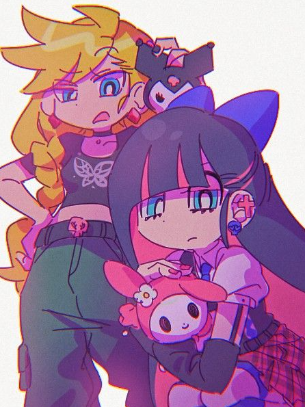 Panty And Stocking Onegai My Melody X Panty And