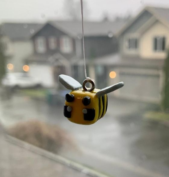 Cool Things To Make With Clay - Polymer Clay Minecraft Bee Charm