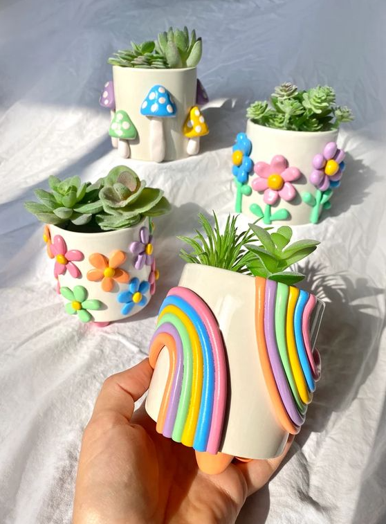 Cool Things To Make With Clay   Retro Eclectic Colorful
