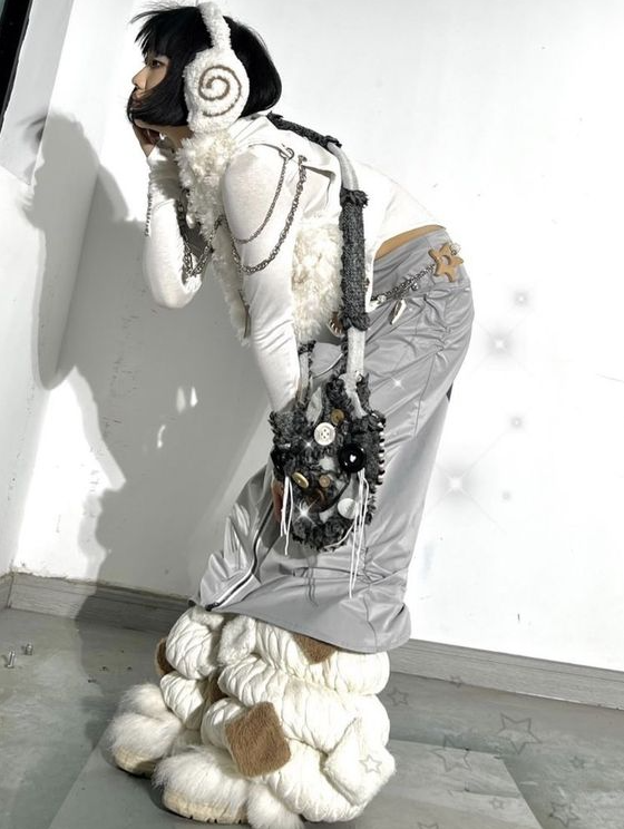 Cybercore Clothes - White Style Outfit Cybercore Clothes