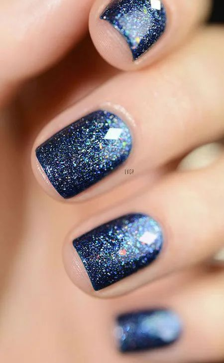 Dark Blue Winter Nails - Winter Nail Designs You'll Want To Try