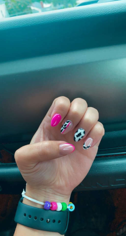 Punchy Western Nails - Western Barbie Nails