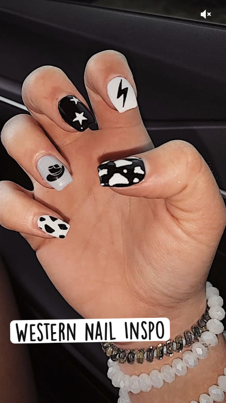 Punchy Western Nails - Western Nail Inspo