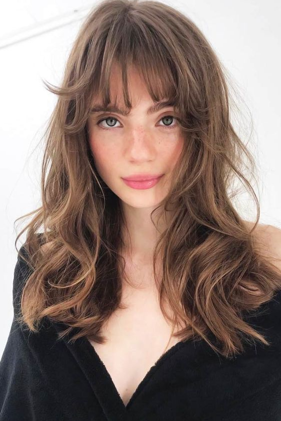 Soft Wispy Bangs   Wispy Bangs A Trendy Way To Freshen Up Your Casual