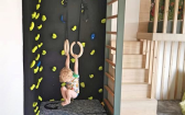 Cool Kids Bedrooms   This Kid's Room Features A DIY Climbing Wall And Awesome Wardrobe