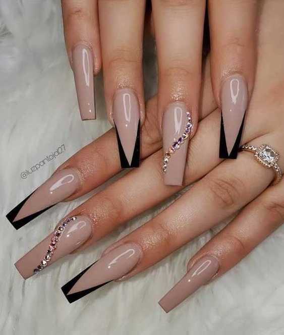 Nails With Rhinestones - Best Nails With Rhinestones