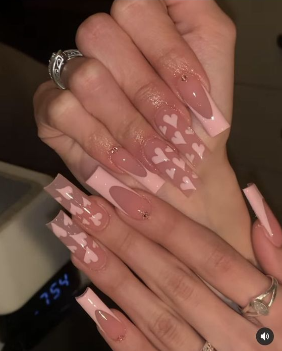Pretty Nails Pink   Gel , Pink , Acrylic