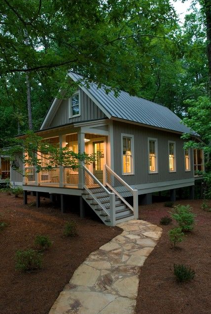 Small Cottage Homes   1091 Sq. Ft. Camp Callaway Cottage