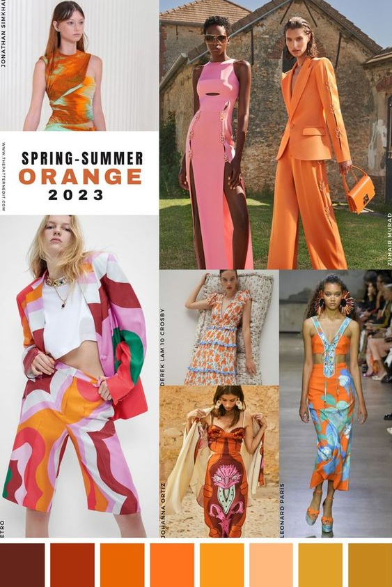 Spring 2023 Fashion Trends - Spring Summer 2023 Color Trends Fashion Orange