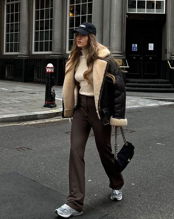 Winter Outfits 2023 - How to wear the shearling coat
