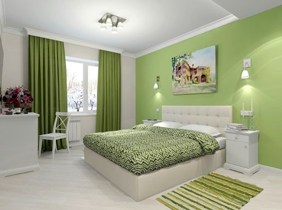 Bedroom Color Ideas - Positive colors for bedrooms balanced, harmonious and relaxing interiors