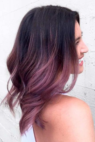 Brunnete Hair Ideas Colour   Chocolate Lilac Hair Ideas Is The Delicious New Color Trend