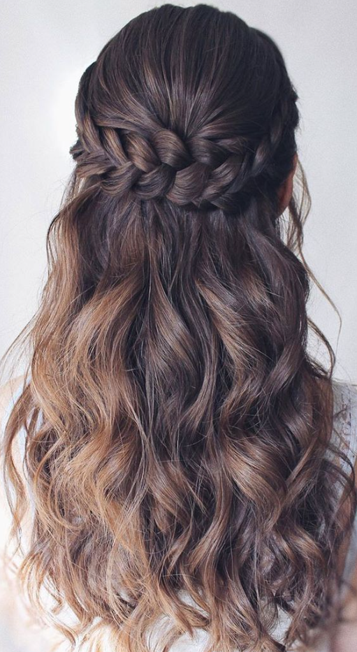 Hair Styles Half Up Half Down - Beautiful half up half down hairstyles for any length braid & textures