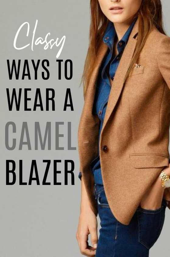 Jeans And Blazer Outfit Classy   Camel Blazer Outfit