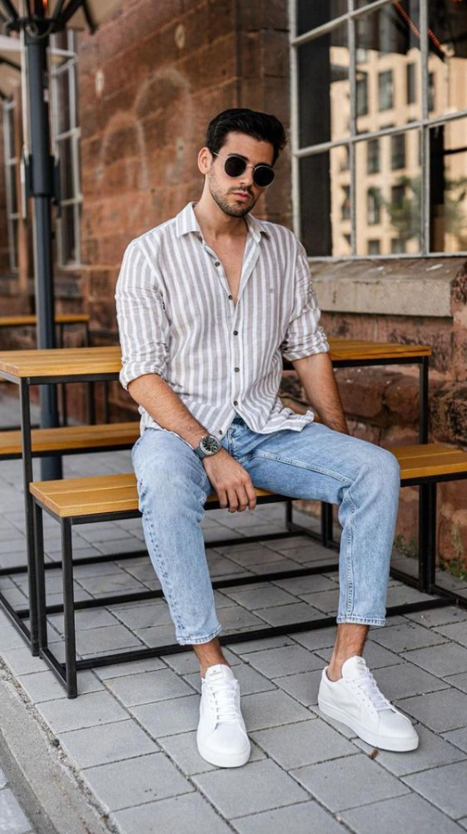 Jeans And Sneakers Outfit   Best Spring Outfits For Teenage Guys In 2023