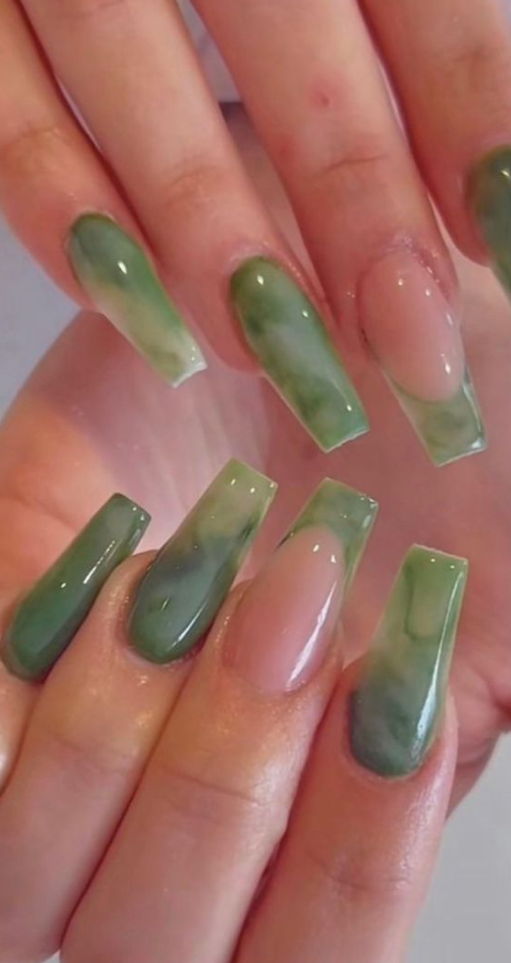 March Nails Ideas - breathtaking Sage Green Nails Ideas You Need To See