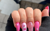 Nails Hello Kitty   Pink Hello Kitty Nails