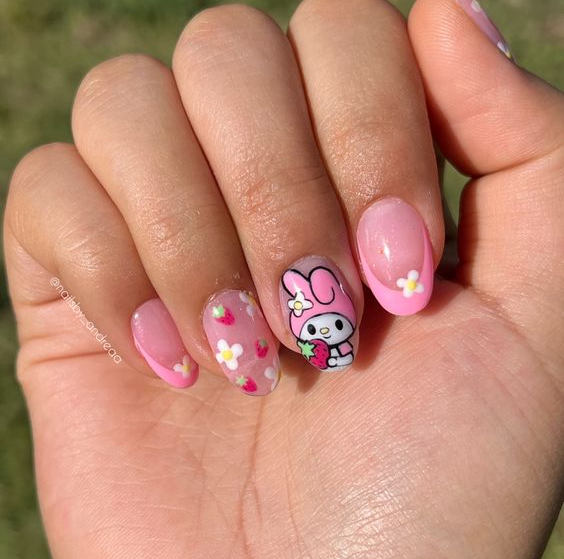 Nails Hello Kitty - Sanrio My Melody Nails