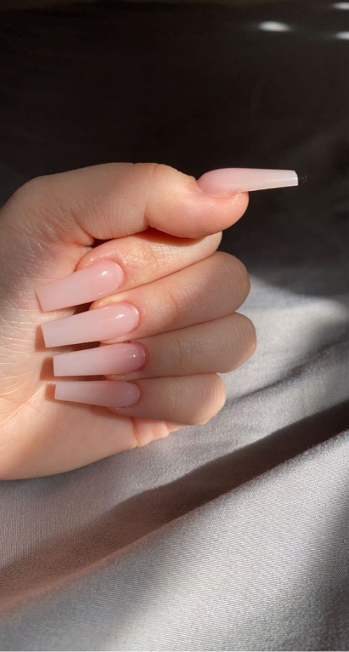 Nails Light Pink - baby pink nail inspo