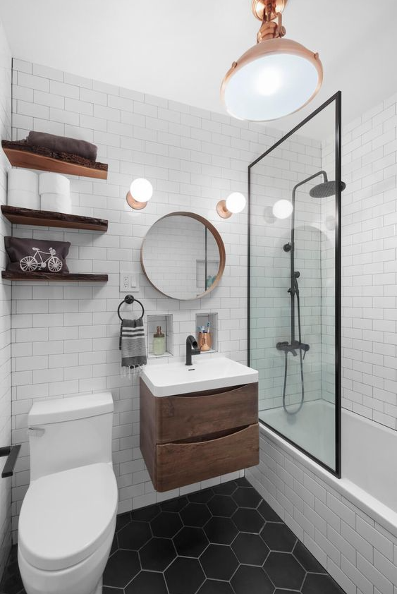 Small Bathroom Ideas   Popular Bathroom Tile Styles